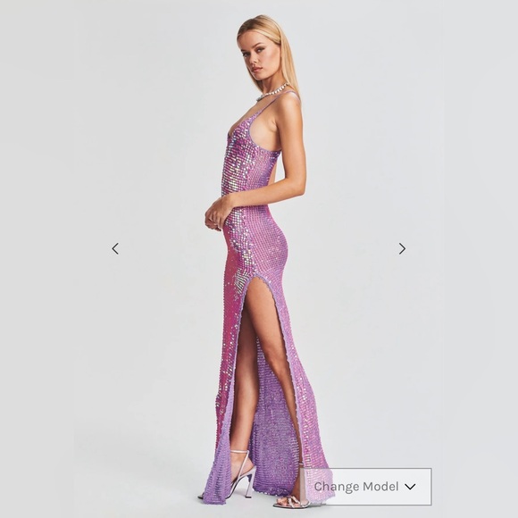 Retrofete MARIE SEQUIN CROCHET DRESS - Picture 1 of 5
